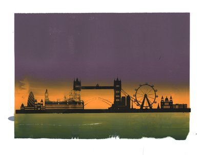 Coucher de soleil sur Londres - Francois Domain